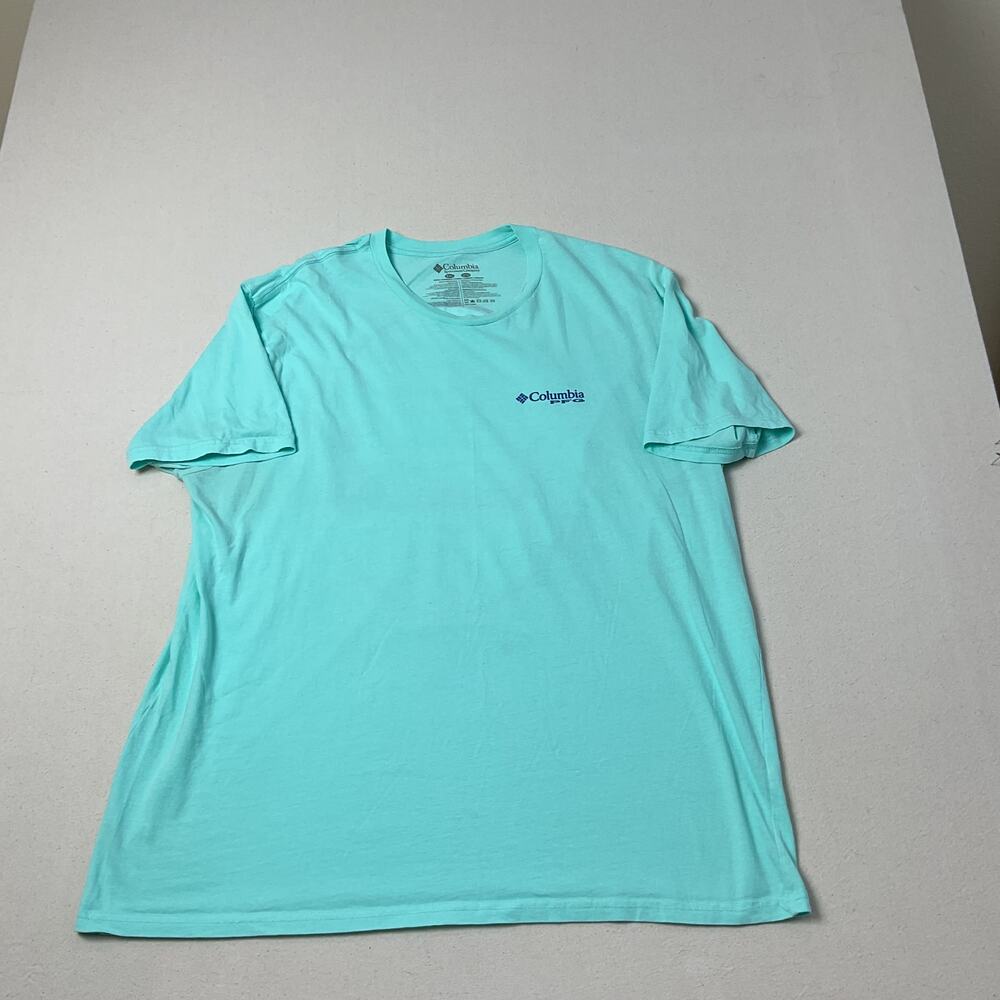Columbia Fishing Blue Short Sleeve T Shirt Mens XXL